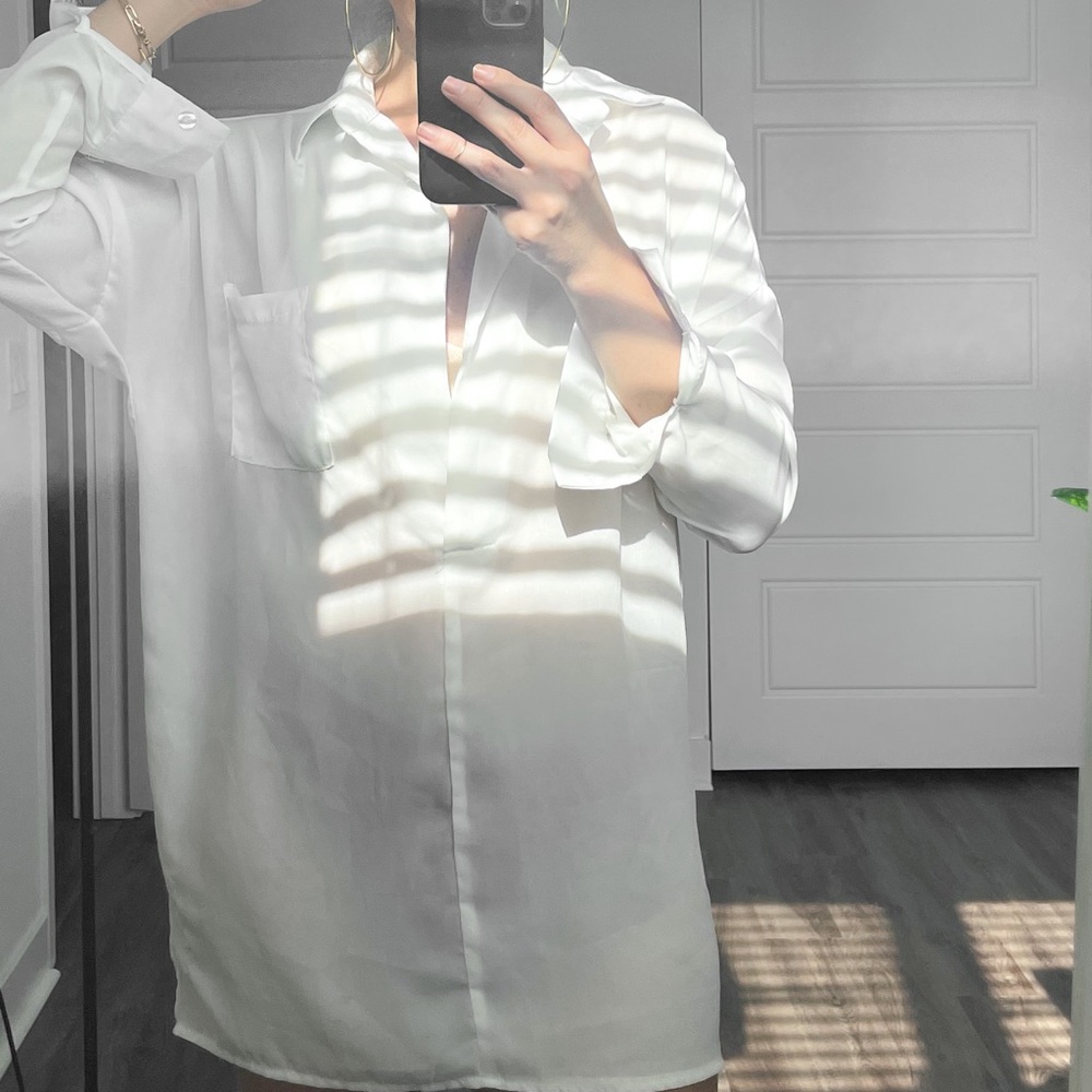 Sheer 🤍 White Shirt Top / Dress